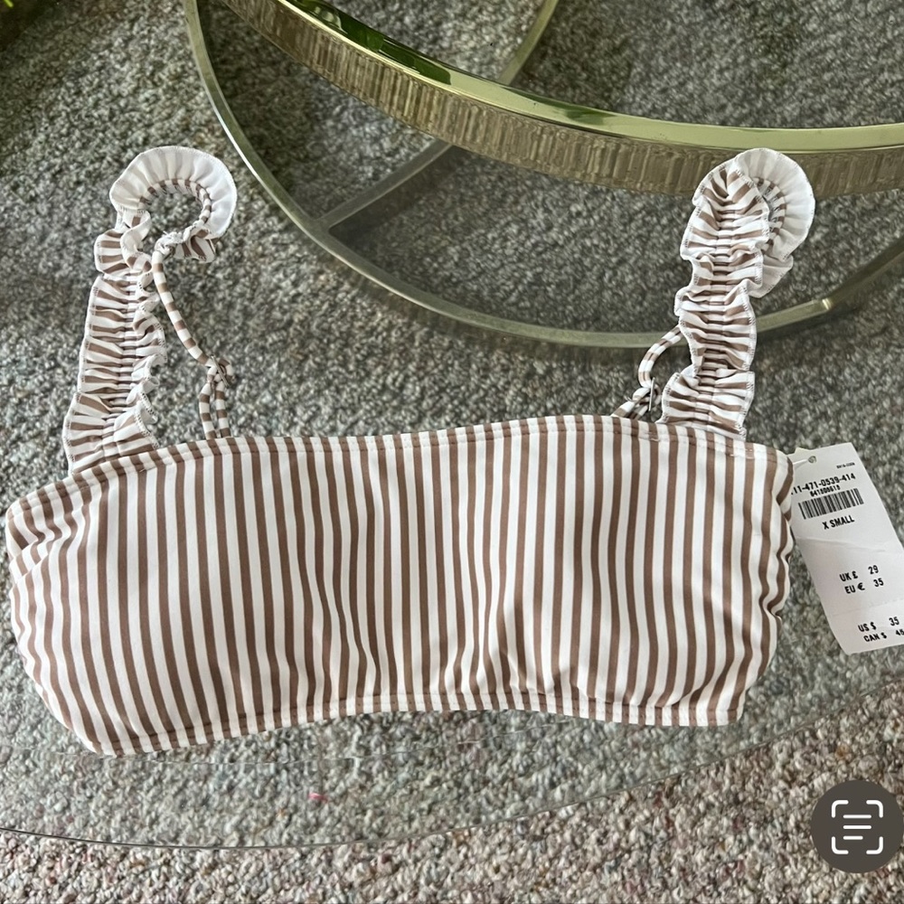 Womens/Juniors Striped Bikini Top